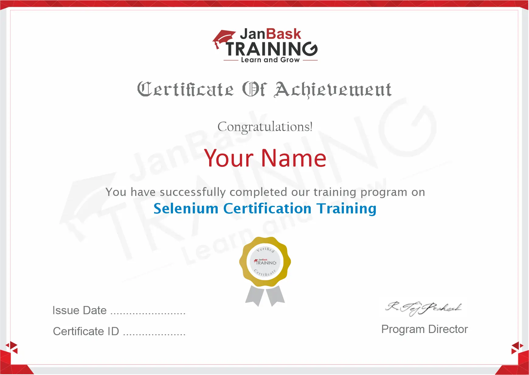 https://assets.janbasktraining.com/assets/images/Selenium Certification Training.webp Certificate icon